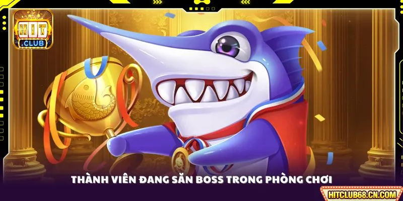 Bắn Cá Rùa Xanh - Khám Phá Săn Thưởng Khủng Cực Thú Vị 3 Thành viên đang săn boss trong phòng chơi