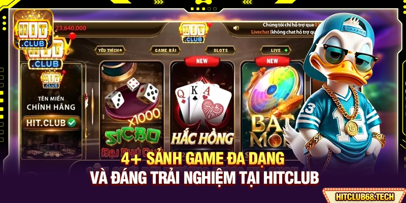 HitClub - Link Tải Hit Club Bản Chính Thức Mới Nhất 06/2026 10 4+ Sảnh game đa dạng và đáng trải nghiệm tại Hitclub